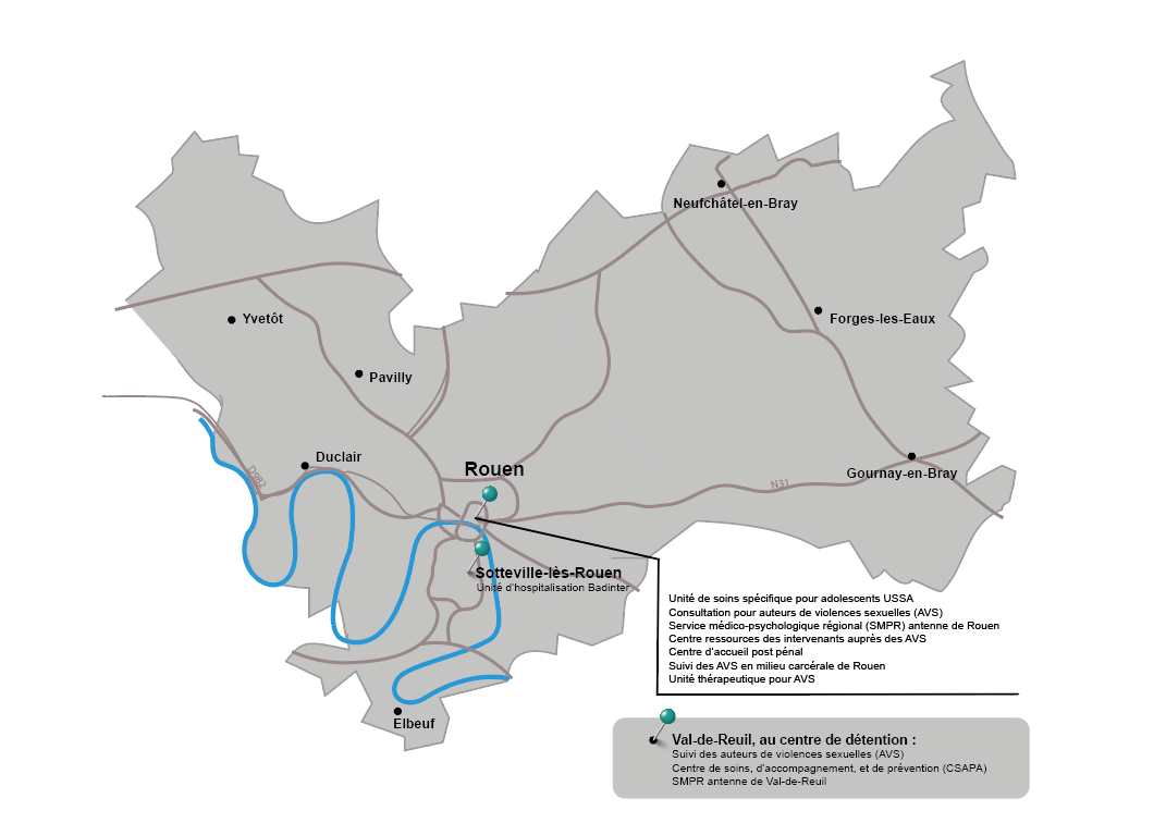 Carte du territoire - Fédération